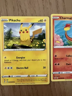 Nintendo Pokemon Charmander 2020, Eevee 2020, Pikachu 2021 Pokemon 3 Card Lot - Image 2