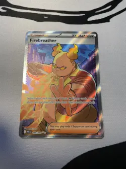 2025 Pokemon Mega Evolution Phantasmal Flames Firebreather Full Art Card 119/094 - Image 1