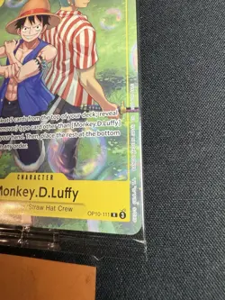 One Piece CCG Monkey.D.Luffy OP10-111 Rare Promo Card Factory Sealed Mint - Image 4