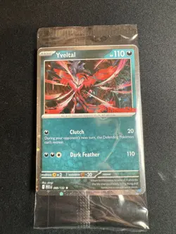 Pokemon TCG Yveltal 088/132 Holo Mega Evolution PROMO CARD Sealed GameStop - Image 1