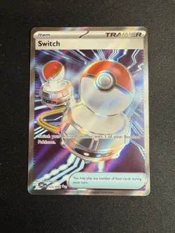 Switch Pokemon Phantasmal Flames Full Art Trainer 123/094 Card Tcg Nm - Image 1