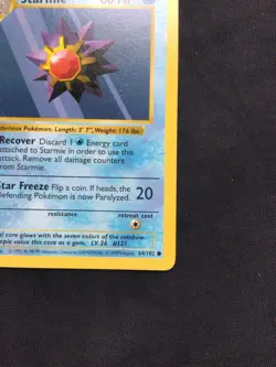 Pokemon Cards: Base Set 1st Edition Common: Starmie 64/102 - Image 4