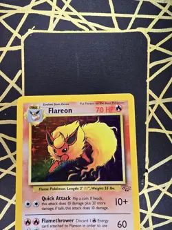 🔥 Flareon 3/64 🔥 Original Holo Rare Jungle Set Pokemon Card WOTC TCG 1999 - Image 4