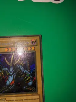 Yu-Gi-Oh! TCG Tri-Horned Dragon LOB-000 1st Edition Near Mint Secret Rare card - Image 4