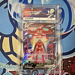 PSA 10 Deoxys VMAX SAR 222/172 s12a VSTAR Universe Pokemon Card Japanese 2022 - Image 1