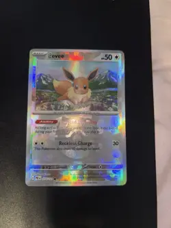 Pokemon Prismatic Evolutions Eevee Masterball Reverse Holo Card 074/131 - Image 2