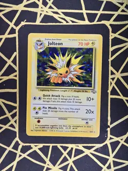 ?? Jolteon 4/64 ?? Original Holo Rare Jungle Set Pokemon Card WOTC TCG 1999 - Image 1