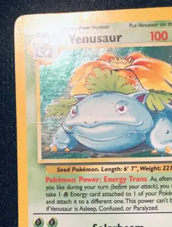 Venusaur 18/130 Base Set 2 Holo Rare WOTC Vintage Pokemon Card MP/HP - Image 2