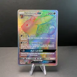 Pokemon TCG Umbreon GX 154/149 Secret Rare Rainbow Holo Card Sun & Moon Base - Image 1