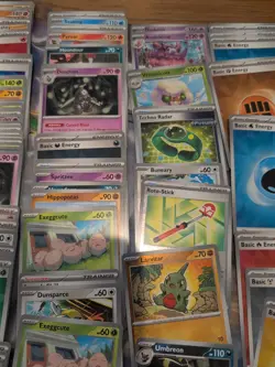 Lot Of 197 Pokemon Cards from Prismatic Evolution, Holo, Reverse Holos, Bulk - Image 5