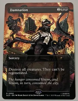 MTG Secret Lair Drop Damnation Sorcery RARE REGULAR #2000 - Image 1