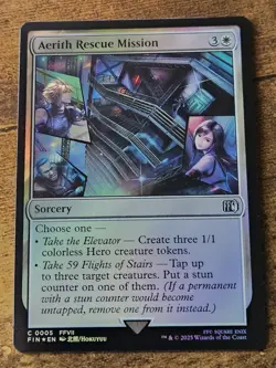 Aerith Rescue Mission Final Fantasy Foil NM MTG 0005 FIN FFVII - Image 1