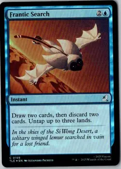 MTG, Frantic Search NM Foil Avatar The Last Airbender - Image 1