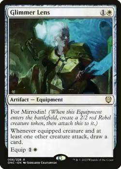1x - Glimmer Lens - CMR: Phyrexia: All Will Be One - NM MTG - Image 1