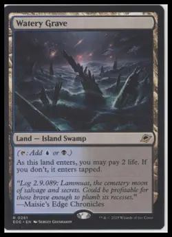 ?? MTG Watery Grave - Edge of Eternities Regular Rare Dual Land ?? - Image 1
