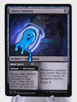 ALTERED - MTG Ghost Lantern Hand Painted Altered Alter - Silly Art - Image 1