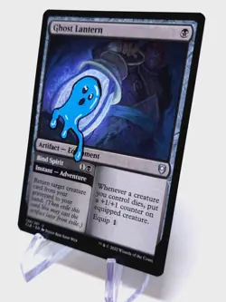ALTERED - MTG Ghost Lantern Hand Painted Altered Alter - Silly Art - Image 3