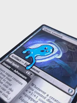 ALTERED - MTG Ghost Lantern Hand Painted Altered Alter - Silly Art - Image 4