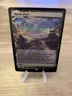 Magic the Gathering MTG Marsh Flats Zendikar Rising Expeditions FOIL NM - Image 1