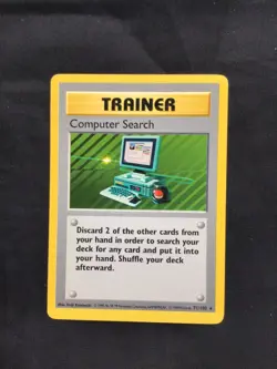 Pokemon Cards: Base Set Shadowless Rare: Computer Search 71/102 - Image 1