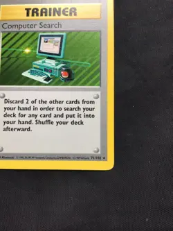 Pokemon Cards: Base Set Shadowless Rare: Computer Search 71/102 - Image 4