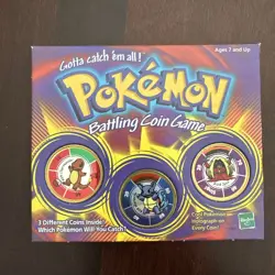 Pokemon Vintage Battling Coin Game Battle Coins 1999 Collectable Hasbro - Image 1