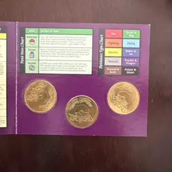 Pokemon Vintage Battling Coin Game Battle Coins 1999 Collectable Hasbro - Image 2