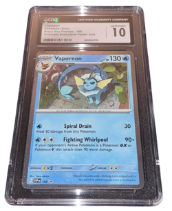 Pokemon - Vaporeon - CGC 10 - 2025 SVP Black Star Promo - Cosmos Holo - ENG - Image 1