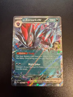 Pokemon SV Journey Together N's Zoroark ex #098/159 Double Rare Holo - Image 1