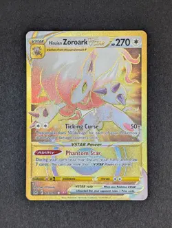 2022 Hisuian ZOROARK VSTAR 213/196 [Secret Rare] Pokemon TCG Lost Origin NM - Image 1