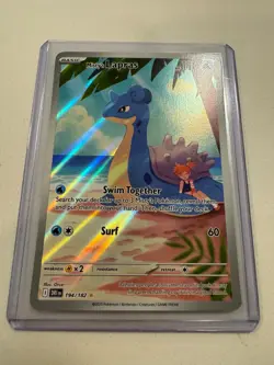 Pokemon TCG Destined Rivals Misty's Lapras 194/182 NM Illustration Rare Holo - Image 4