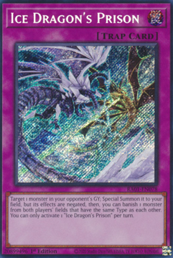 Ice Dragon's Prison RA01-EN078 Secret Rare 1st Edition NM Yugioh - Image 1