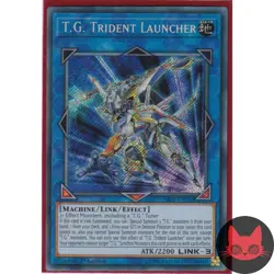 Yugioh T.G. Trident Launcher SAST-EN050 Secret Rare 1st Edition NM - Image 1