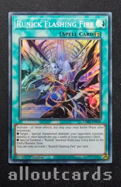 2022 Yu-Gi-Oh Tactical Masters 1st Ed Runick Flashing Fire TAMA-EN030 NM/M - Image 1