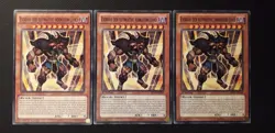 Yu-Gi-Oh! 3x Exodius d. ult. verbotene Lord, Mil1-DE007/BP02, C., 1.A., EX/EX/GD - Image 1
