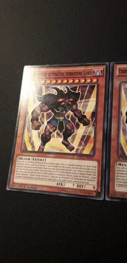 Yu-Gi-Oh! 3x Exodius d. ult. verbotene Lord, Mil1-DE007/BP02, C., 1.A., EX/EX/GD - Image 2