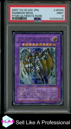 RAINBOW NEOS PTDN-ULTIMATE RARE YU-GI-OH! JAP PHANTOM DARKNESS 2007 JP044 PSA 9 - Image 1