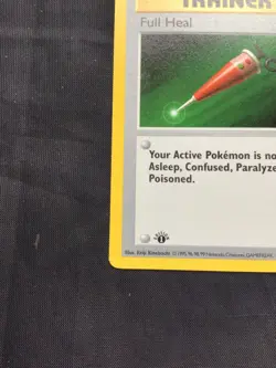 Pokemon Cards: Base Set 1st Edition Uncommon: Full Heal 82/102 - Image 5
