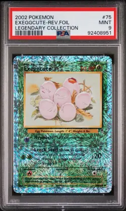 Exeggecute Reverse Holo Foil Legendary Collection Pokemon Card - PSA 9 MINT - Image 1