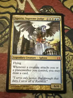 Mtg Magic Ravnica Isperia Supreme Judge Misprint Error Missing Ink Back Card - Image 1