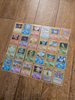 24 Pokemon Base Set Cards 1998 Bundle Rare - Image 2