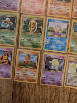 24 Pokemon Base Set Cards 1998 Bundle Rare - Image 4