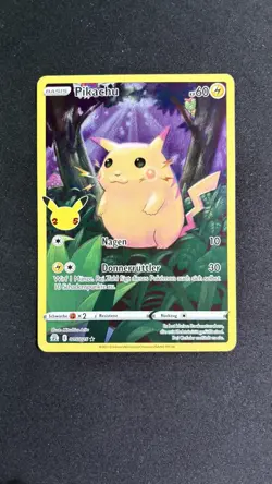 Pikachu 005/025 Celebrations 25th Anniversary - German Pokemon Card - Holo 2021 - Image 1