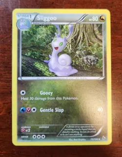 Uncommon Sliggoo Pokemon Card, Flashfire Set 73/106 - Image 1