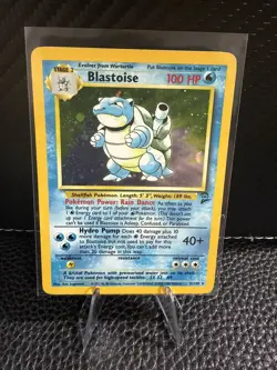 Pokemon Base Set 2 Blastoise Holo Rare Card 2/130 - MP - Image 1