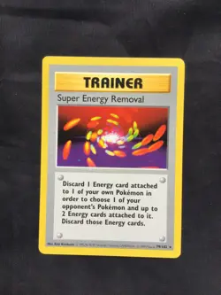 Pokemon Cards: Base Set Shadowless Rare: Super Energy Removal 79/102 - Image 1