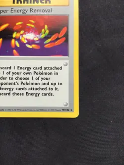 Pokemon Cards: Base Set Shadowless Rare: Super Energy Removal 79/102 - Image 4