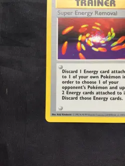 Pokemon Cards: Base Set Shadowless Rare: Super Energy Removal 79/102 - Image 5