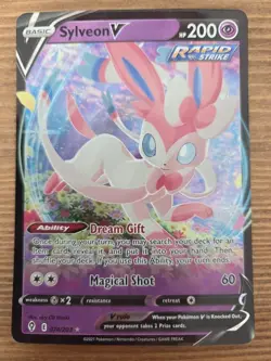 Lot of 2 Pokemon Sylveon V Full Art Holo Cards - V 074/203 & V Promo SWSH202 - Image 2