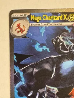 Mega Charizard X ex 125/094 Me02: Phantasmal Flames Holo pokemon card - Image 3